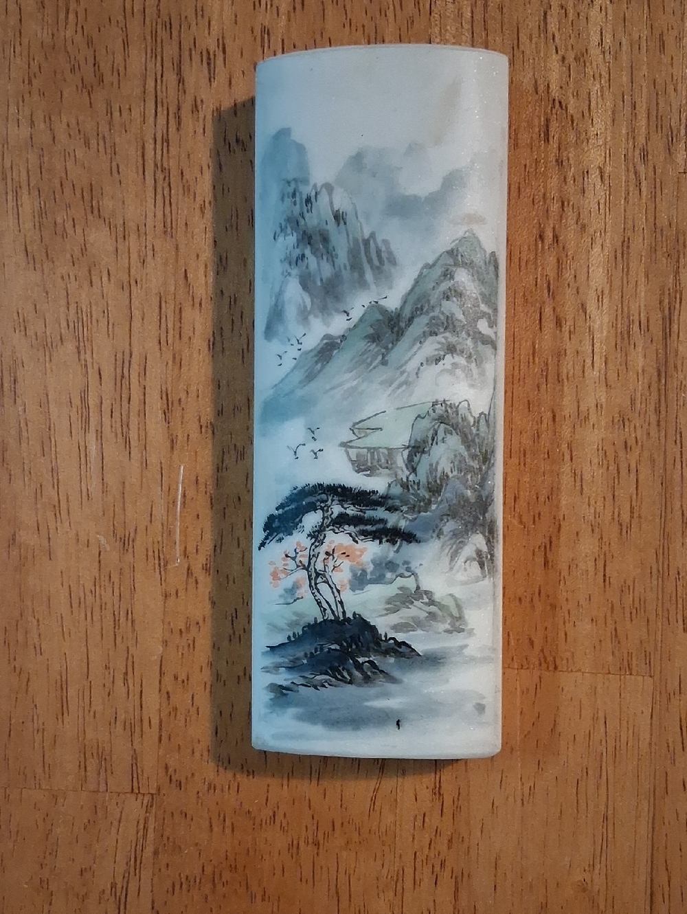 Hand-Painted Oriental Paper Weight - Vintage